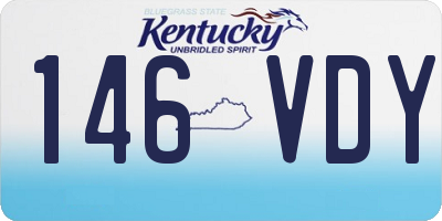 KY license plate 146VDY