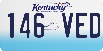 KY license plate 146VED