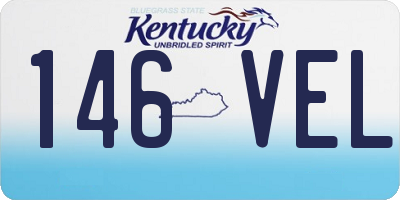 KY license plate 146VEL