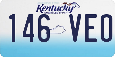 KY license plate 146VEO