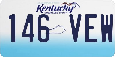 KY license plate 146VEW