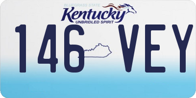 KY license plate 146VEY