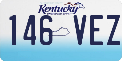 KY license plate 146VEZ