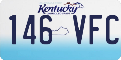 KY license plate 146VFC