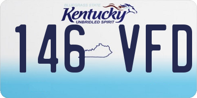 KY license plate 146VFD