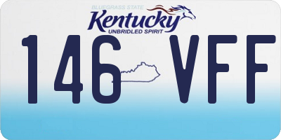 KY license plate 146VFF