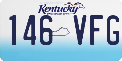 KY license plate 146VFG