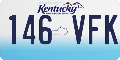 KY license plate 146VFK