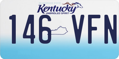 KY license plate 146VFN