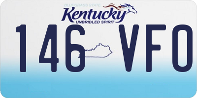 KY license plate 146VFO
