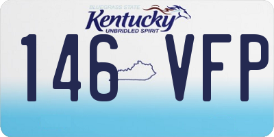 KY license plate 146VFP