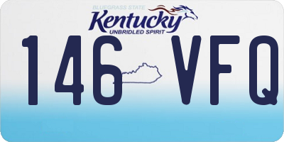 KY license plate 146VFQ