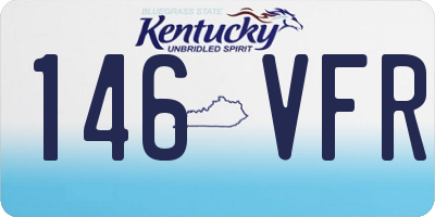 KY license plate 146VFR