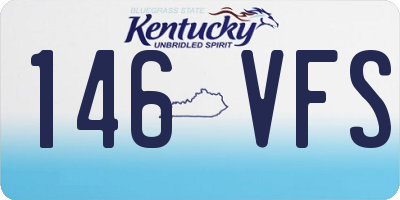 KY license plate 146VFS