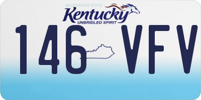 KY license plate 146VFV