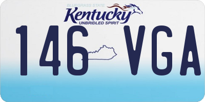 KY license plate 146VGA