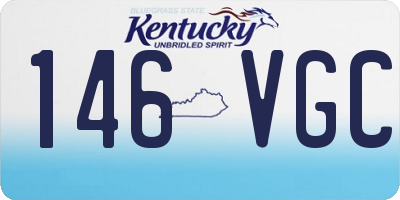 KY license plate 146VGC