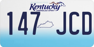 KY license plate 147JCD