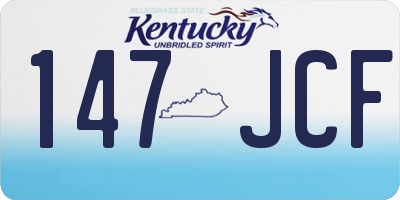 KY license plate 147JCF