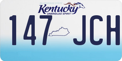 KY license plate 147JCH