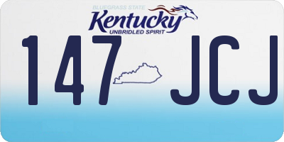 KY license plate 147JCJ