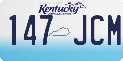 KY license plate 147JCM