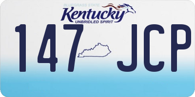 KY license plate 147JCP