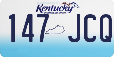 KY license plate 147JCQ