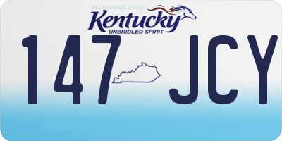 KY license plate 147JCY