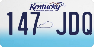 KY license plate 147JDQ