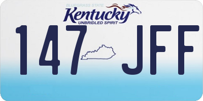KY license plate 147JFF