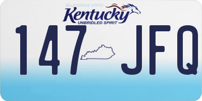 KY license plate 147JFQ