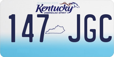 KY license plate 147JGC
