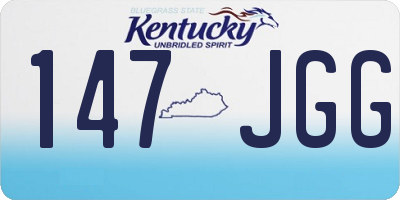 KY license plate 147JGG