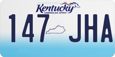 KY license plate 147JHA