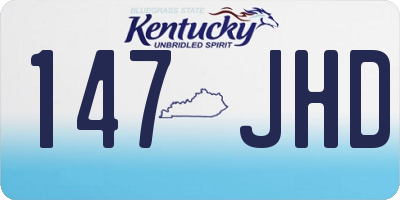KY license plate 147JHD