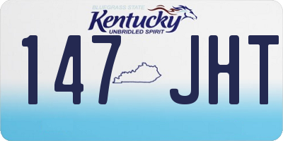 KY license plate 147JHT