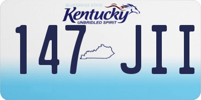 KY license plate 147JII