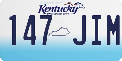 KY license plate 147JIM