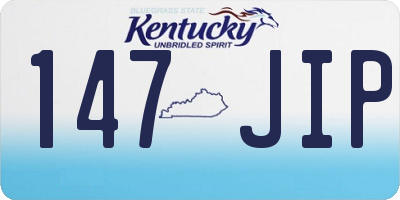 KY license plate 147JIP