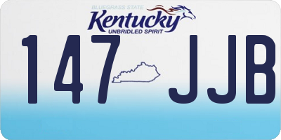 KY license plate 147JJB