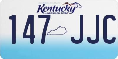 KY license plate 147JJC