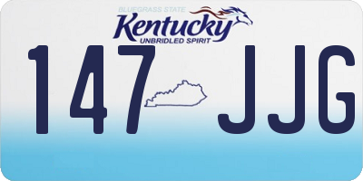 KY license plate 147JJG
