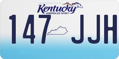 KY license plate 147JJH