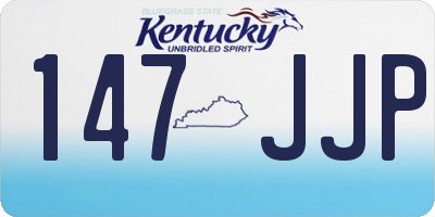 KY license plate 147JJP