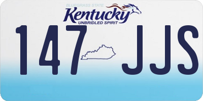 KY license plate 147JJS