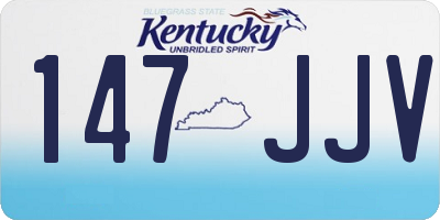KY license plate 147JJV