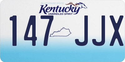 KY license plate 147JJX