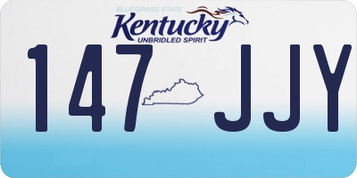 KY license plate 147JJY