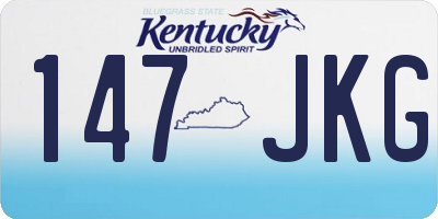 KY license plate 147JKG